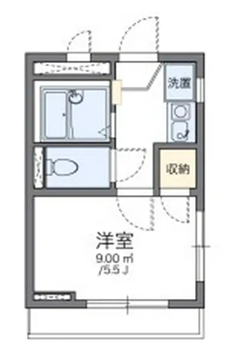 レオパレス新宿A館 3階階 間取り