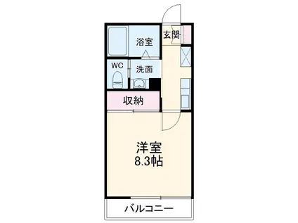 SCENE Ⅰ(1K/1階)の間取り写真