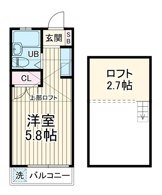 エルセリート桶川 2階階 間取り