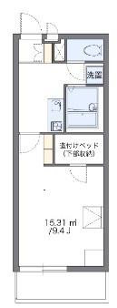 レオパレス橙(1K/2階)の間取り写真