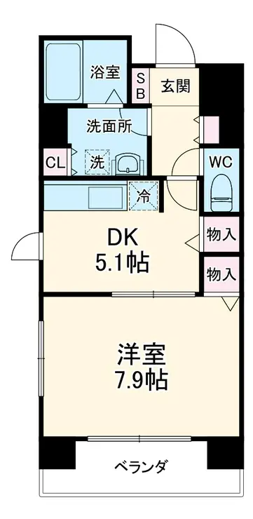 YSトレゾワ関内 3階階 間取り