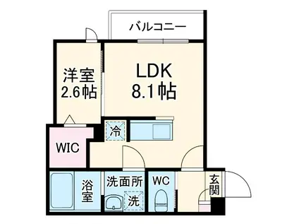 KEIAI RESIDENCE 北上尾Ⅱ(1LDK/3階)の間取り写真