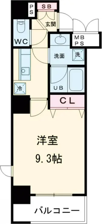 メインステージ上野 9階階 間取り