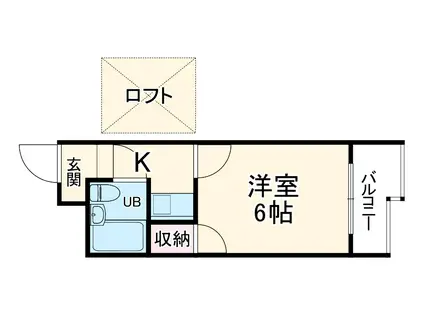 グランコート新大阪(ワンルーム/7階)の間取り写真
