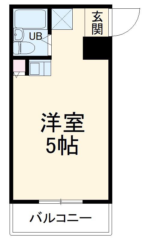CSEハイツ林間(ワンルーム/2階)の間取り写真