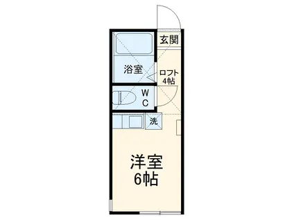 ユナイト井土ヶ谷J・トッピーノ(ワンルーム/2階)の間取り写真