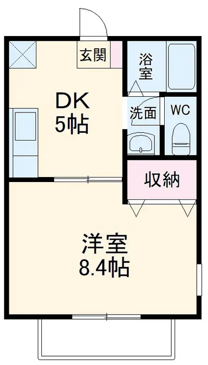 シャンスーシャンブル 2階階 間取り