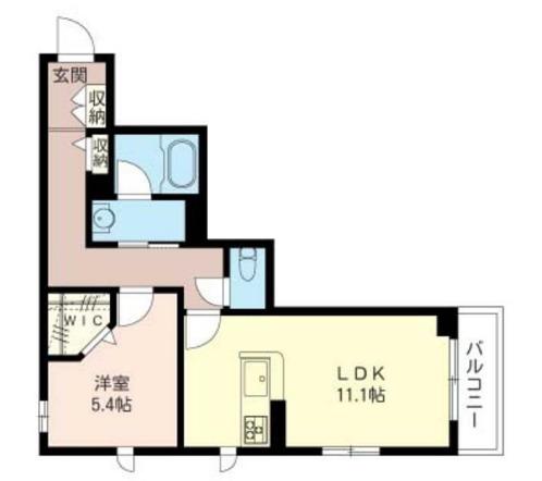 コルティーレ(1LDK/3階)の間取り写真
