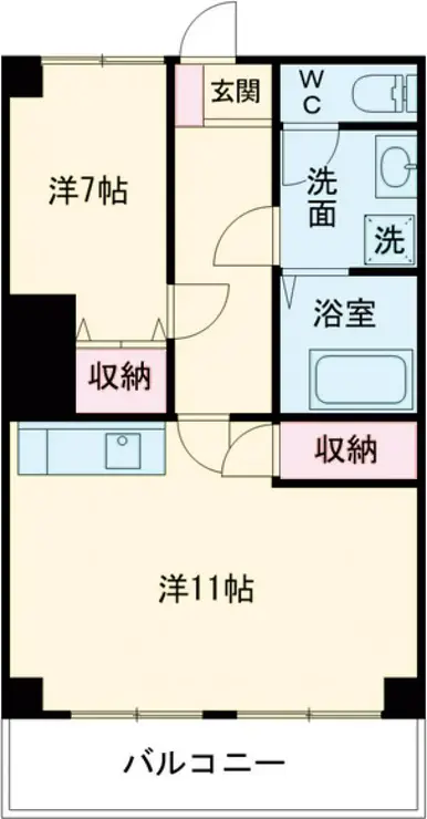 マンション中野ソレイユ 7階階 間取り