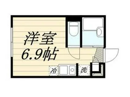 壱番街・鷹(1K/2階)の間取り写真