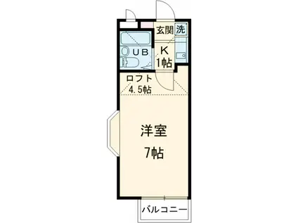 ファーストパレス金森(1K/1階)の間取り写真