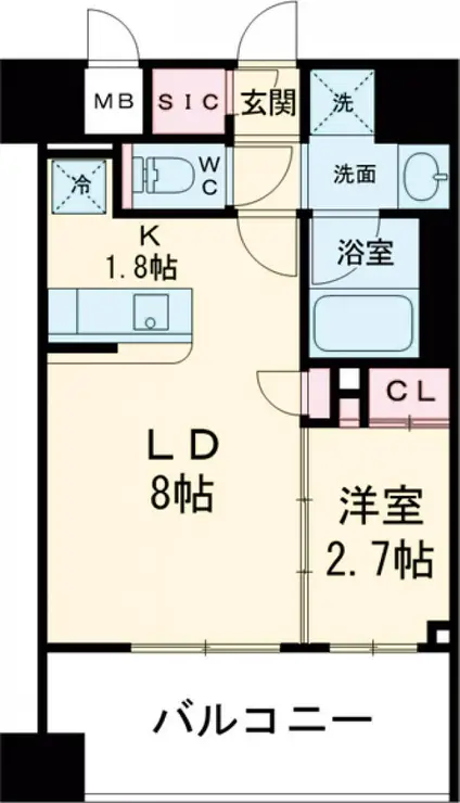 シェフルール西早稲田ラヴィーナ 4階階 間取り