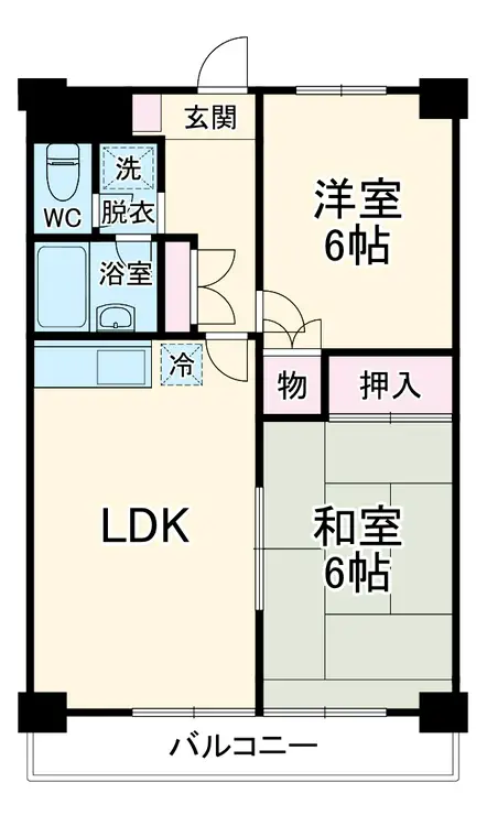 101セントラルビル 6階階 間取り