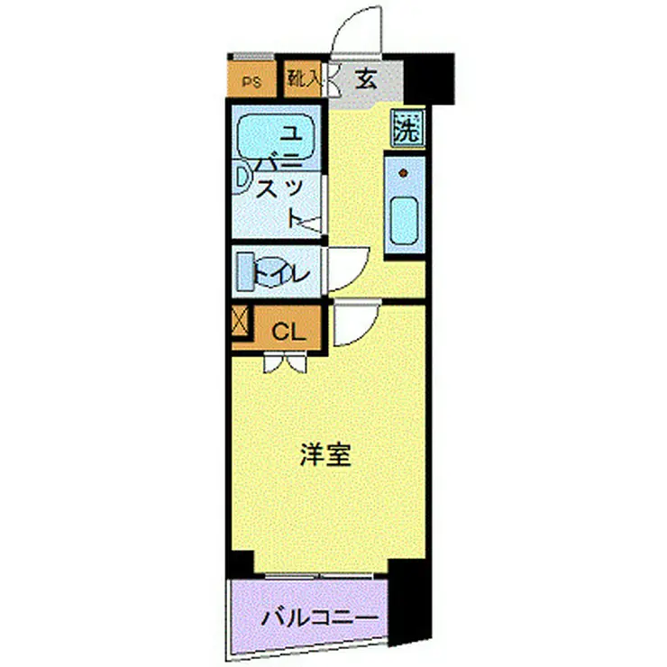 スカイコート神楽坂第2 5階階 間取り