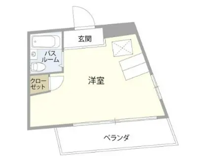 ICHINOE VINTAGE(ワンルーム/4階)の間取り写真