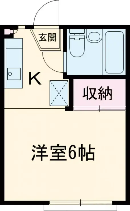 エクセレンス国立 2階階 間取り