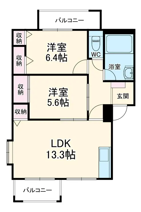 グランディール大和 2階階 間取り