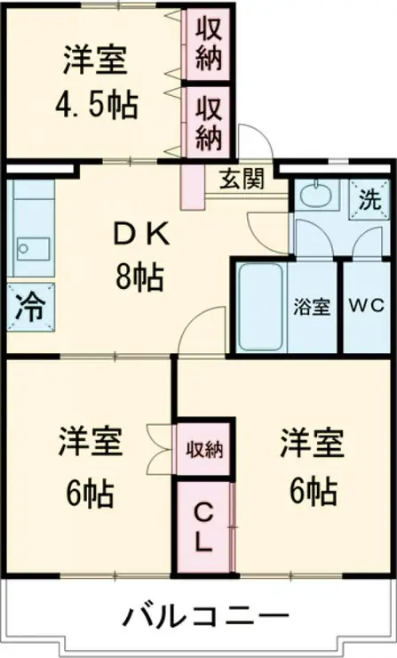 NINETY相模大野 2階階 間取り