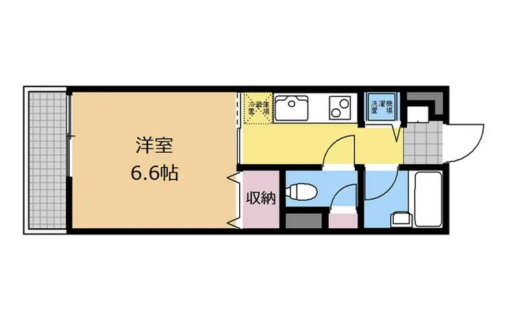 フラット福寿第10 3階階 間取り