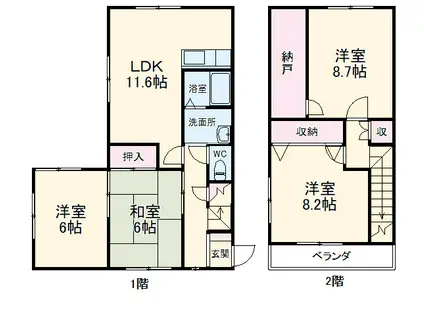 リバティヒルズ(3LDK)の間取り写真