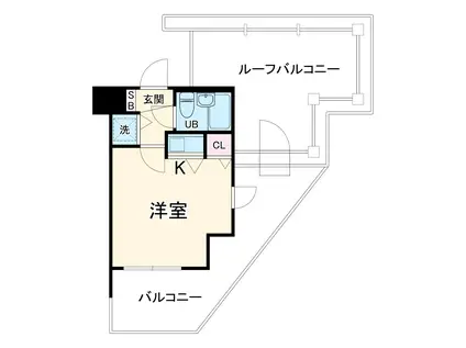 クリオ藤が丘壱番館(ワンルーム/3階)の間取り写真