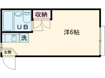 ハイツエレナ-ル(ワンルーム/1階)の間取り写真