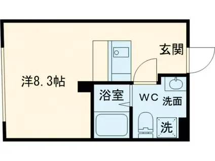 TRIAS515(1DK/3階)の間取り写真