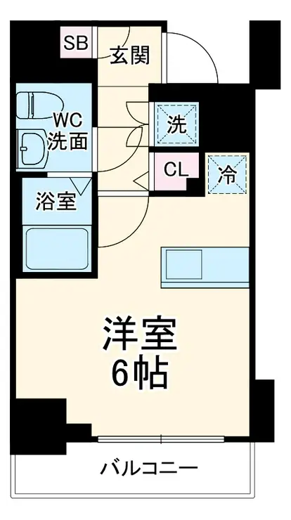 スカイコートパレス西横浜 4階階 間取り