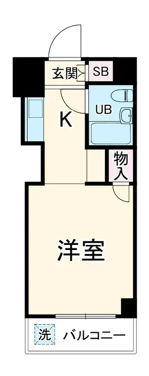 スカイコート横浜平沼 4階階 間取り