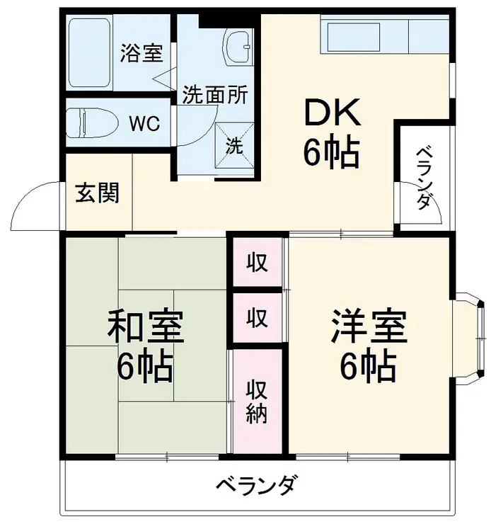 メイトチヨダ 2階階 間取り