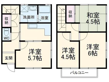 ひかりハイツ(4K)の間取り写真