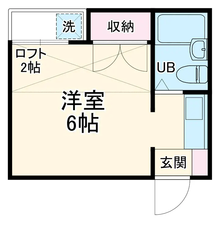 イーストキャッスル 1階階 間取り