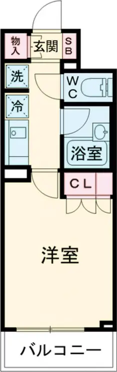 エクセレントシティ中野鷺宮 7階階 間取り