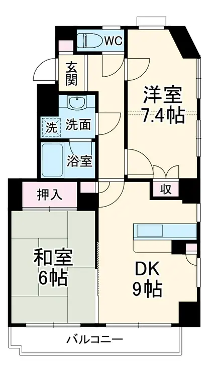 マノア大宮 6階階 間取り
