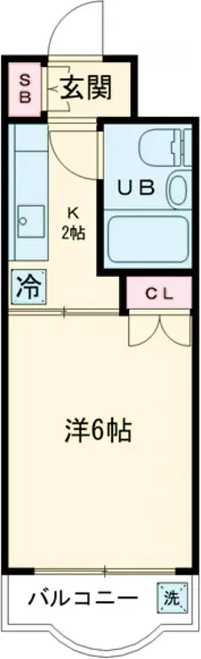 ハイタウン洗足池 4階階 間取り