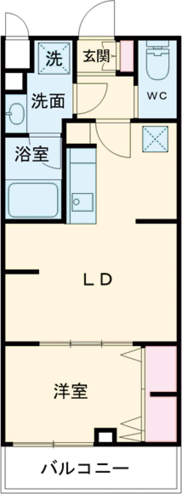 ルフォンリヴェント杉並永福(1LDK/3階)の間取り写真