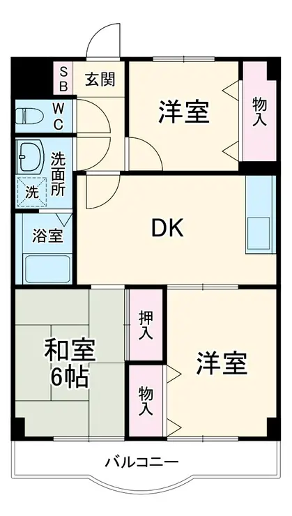 ノーブル壱番館 4階階 間取り