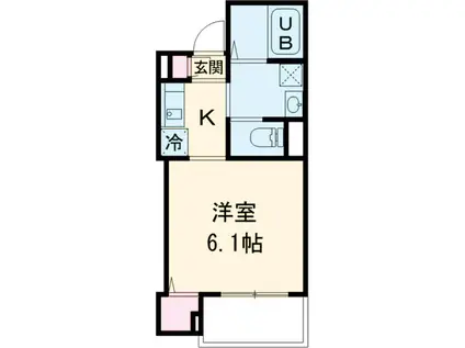 ROBOTHOME千住緑町Ⅳ(1K/1階)の間取り写真