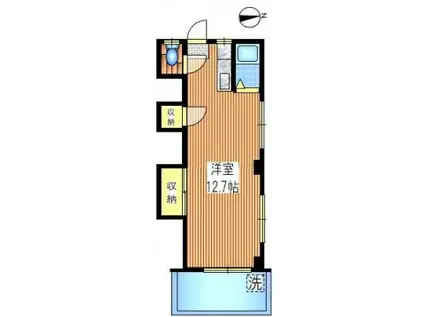 秋津マンション(ワンルーム/3階)の間取り写真