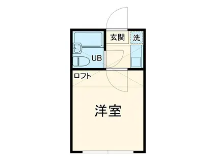 オリエントレジデンス妙蓮寺(ワンルーム/2階)の間取り写真