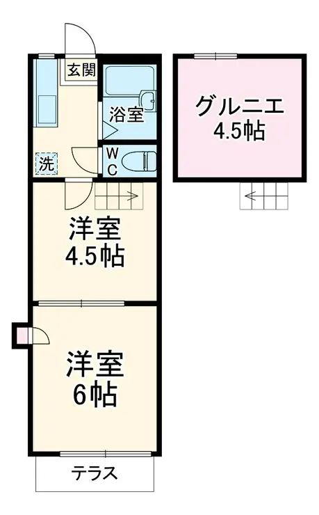 ジェネックスコート 1階階 間取り