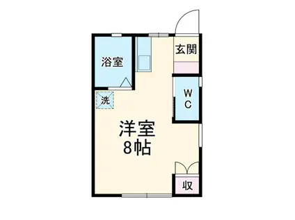 はうすABE(ワンルーム/1階)の間取り写真