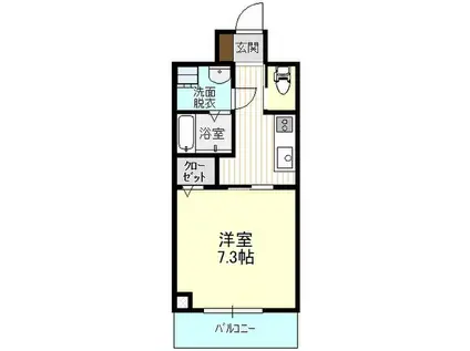 IRMS Ⅲ(1K/6階)の間取り写真
