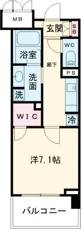 リージア経堂テラスガーデン 1階階 間取り