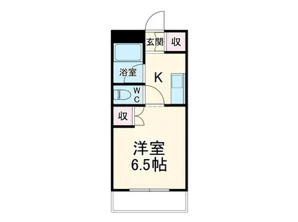SADANKA(1K/3階)の間取り写真