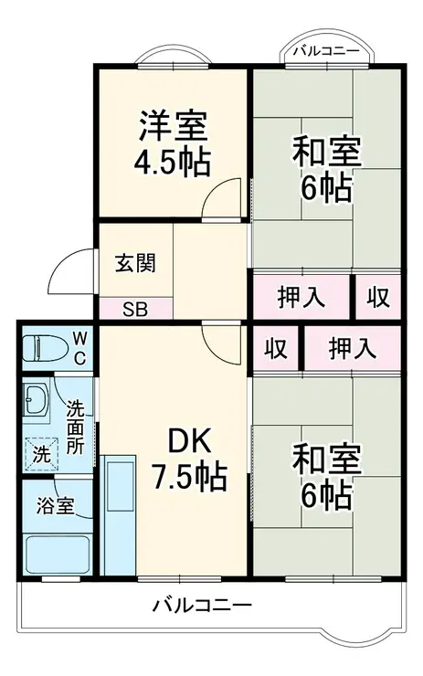 レジデンス百合ヶ丘 5階階 間取り