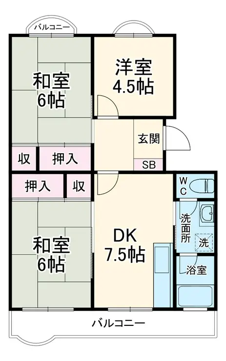 レジデンス百合ヶ丘 5階階 間取り