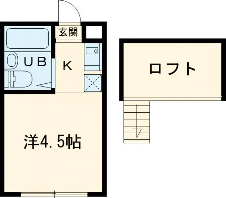 KTコーポラス 1階階 間取り