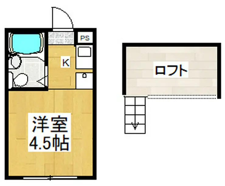 KTコーポラス 2階階 間取り