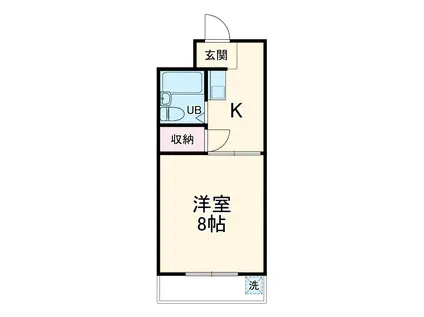 エクセル羽黒(1K/4階)の間取り写真